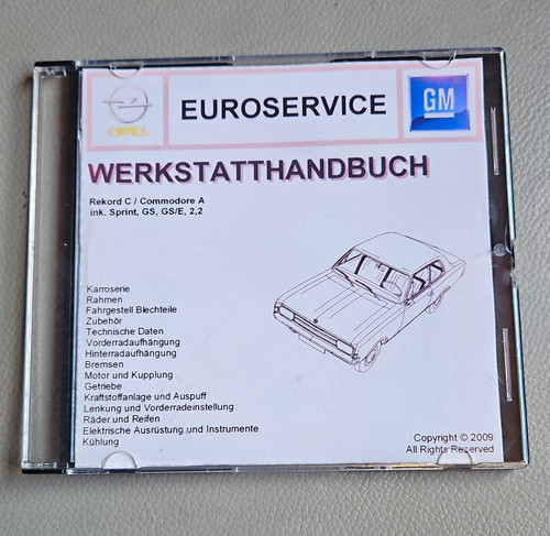 Werkstatthandbuch opel rekord - opel,